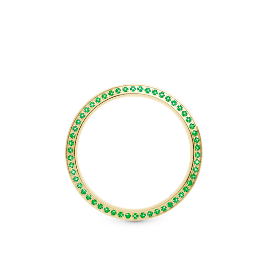 Lünette 54 grüne Tsavorite