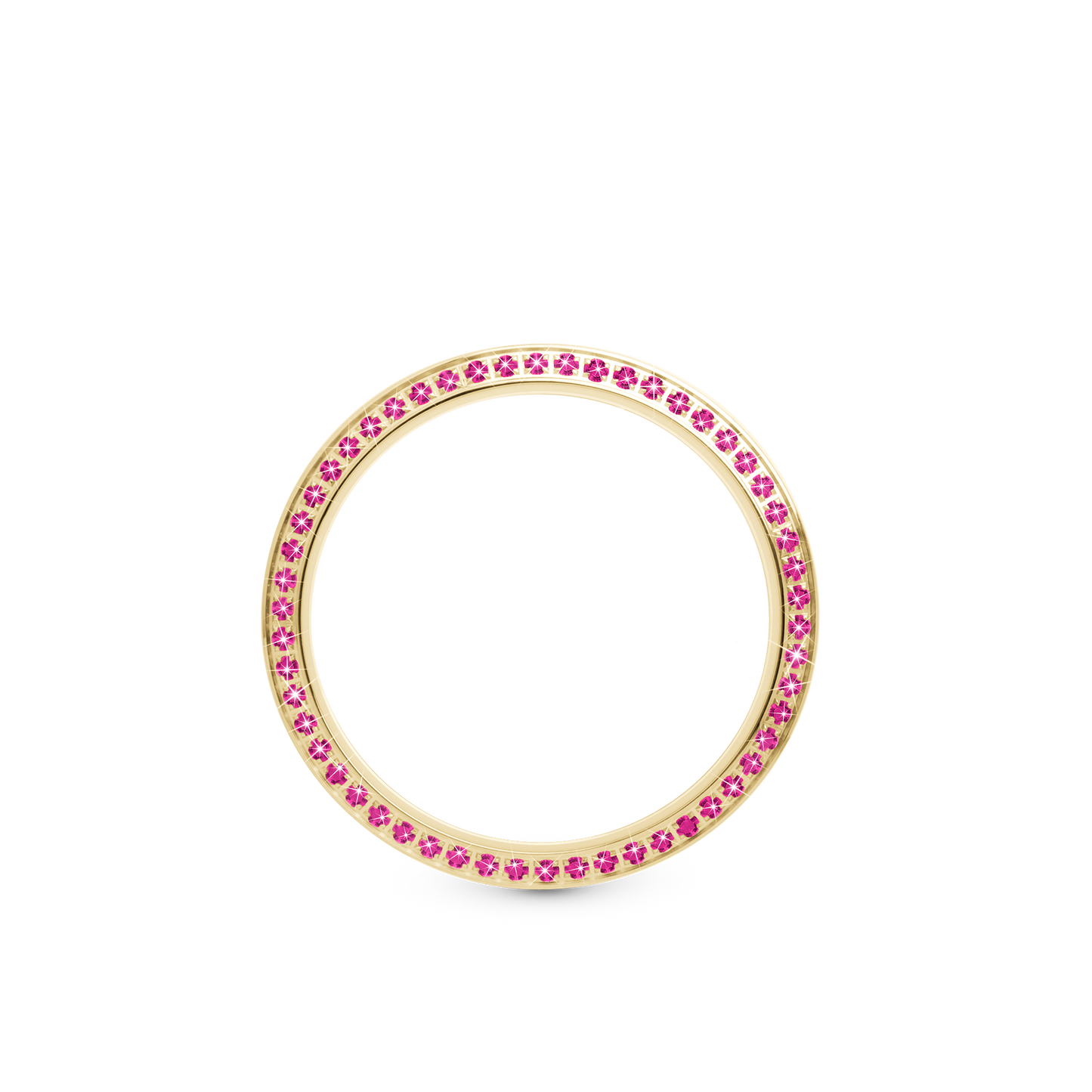 Lünette 54 pink Saphire